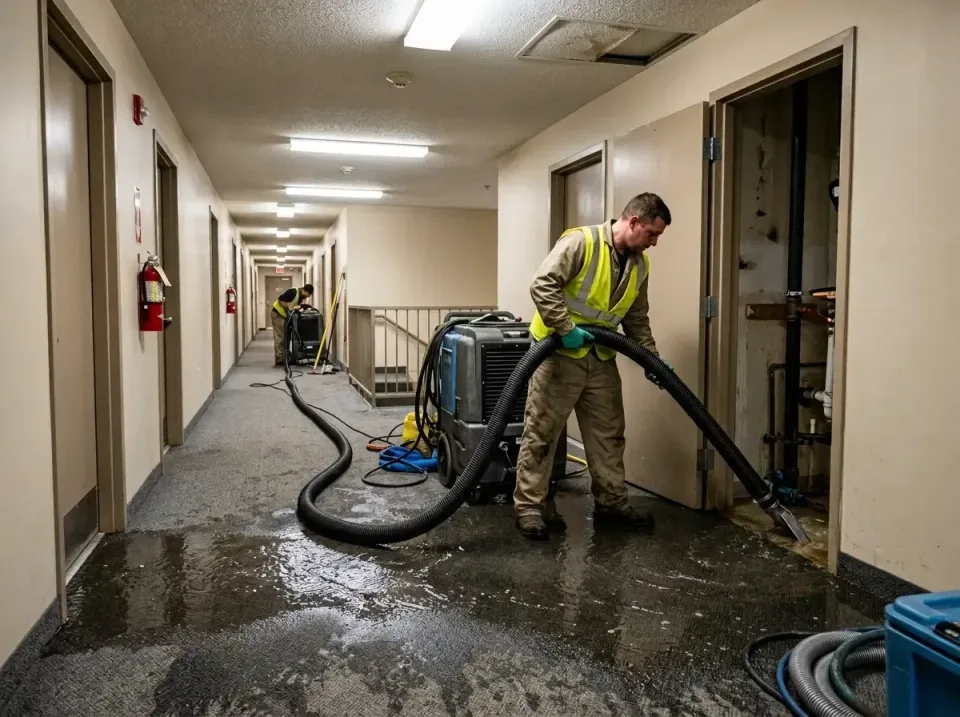 multi-unit-apartment-hallway-f-005 — frequently asked questions, Emergency Burst Pipe Water Extraction & Removal in Guin, AL